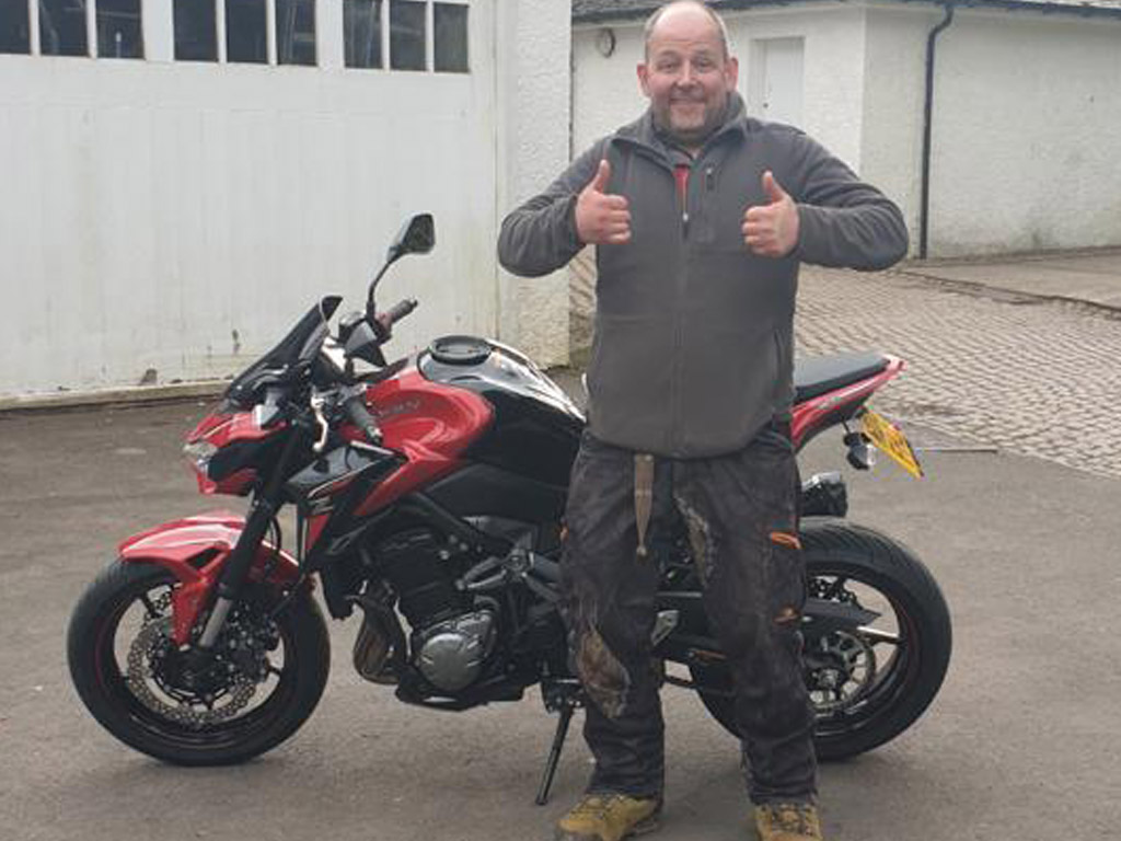 Winner Brian Keown of a Kawasaki Z900 ABS (2018)- 5th April