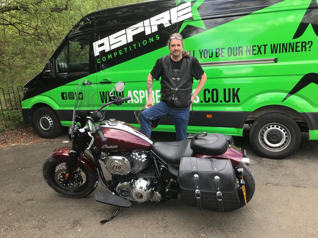 Winner Bryan Gartside of a Brand New 2022 Indian Super Chief - Moore Speed Racing - 4th May