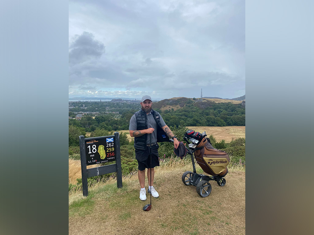 Winner Kirk Cockburn of a Open Themed TaylorMade Golf Package with Motocaddy Electric Trolley - 20th July