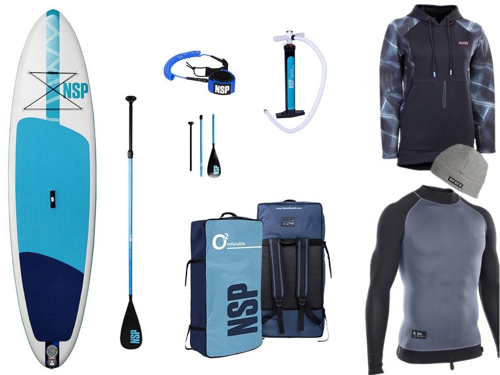 NSP SUP 10’6 O2 Allrounder LT 32″ x 6″ Package Deal and Clothing Bundle! - 13th July
