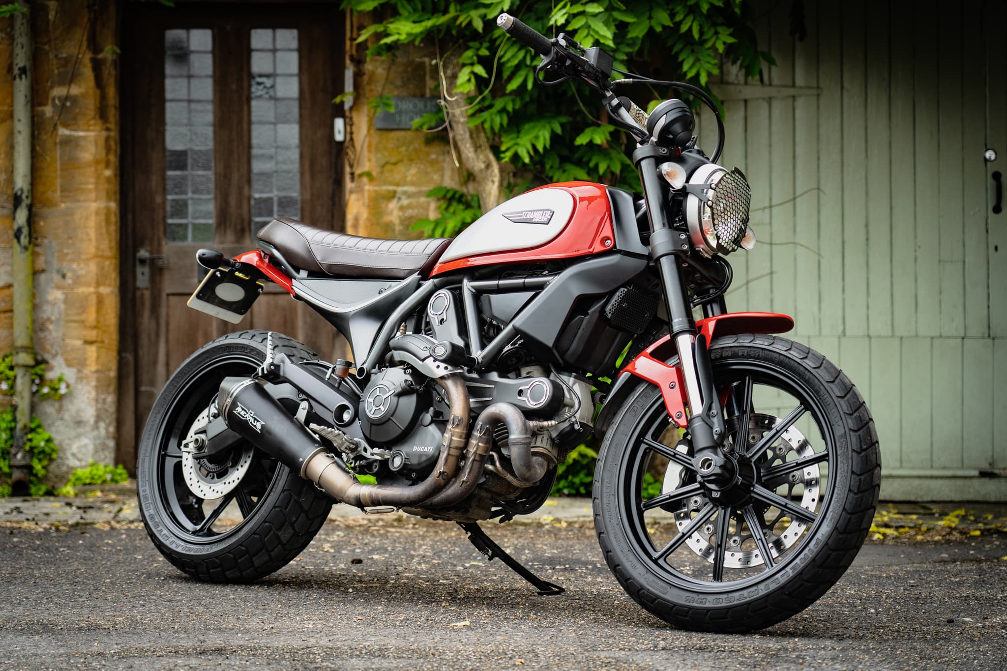 2015 Ducati Scrambler  – 803cc with R&G bits and Remus pipe- 15th June