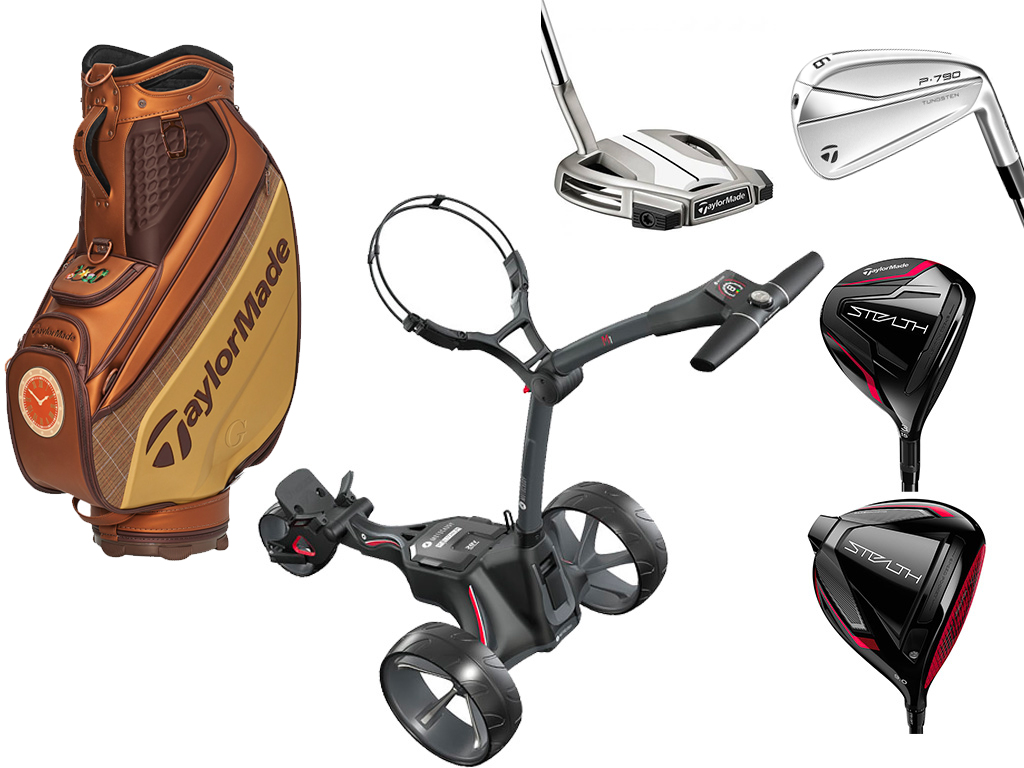 Open Themed TaylorMade Golf Package with Motocaddy Electric Trolley - 20th July