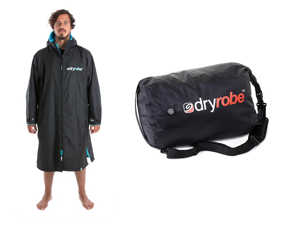 Double dryrobe Advance Long Sleeve and Bags - Blue - 2x Dryrobe longsleeves with 2x Bags - 20th Sep