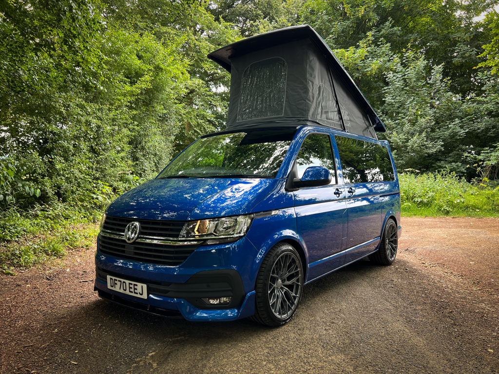 2021 VW T6.1 Highline with Pop Top - Striking Blue  - Low 13.5K miles - 6th July