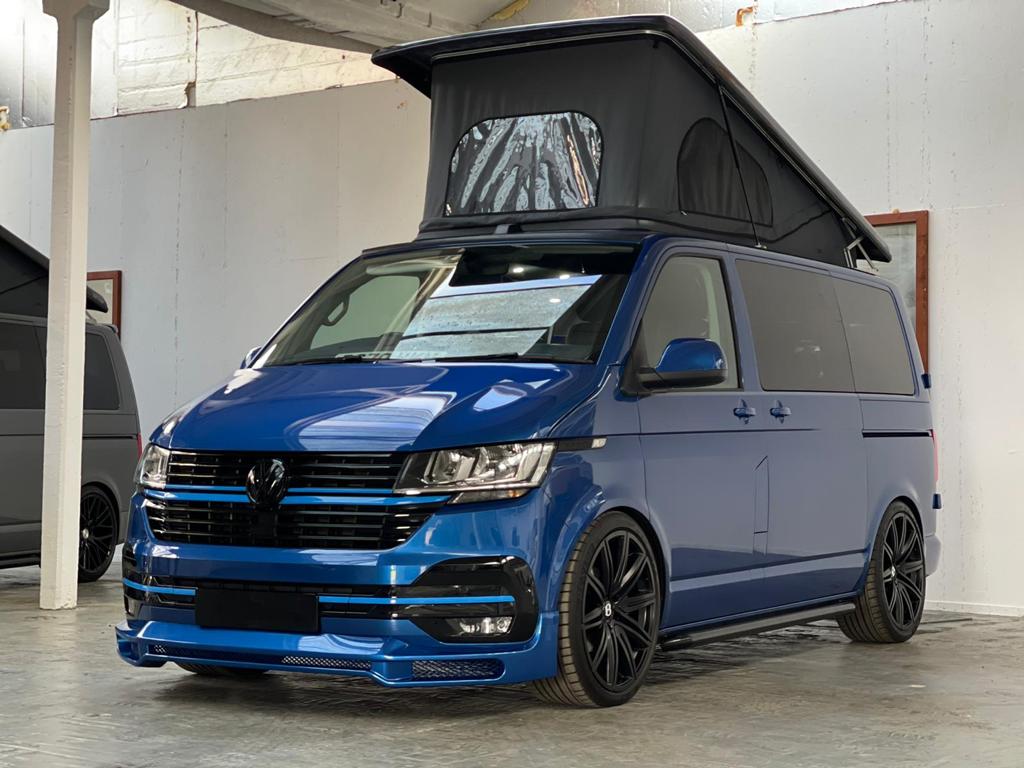 2020 VW T6.1 Highline 6 Seater with Pop Top Roof Camper in striking blue - 24th Nov