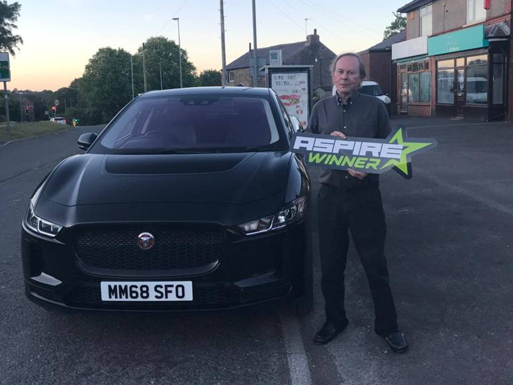 Winner Peter Wood of a Jaguar i-Pace - EV400 - 90kWh S - Auto - 4WD - 5 Door - Electric SUV - Narvick Black - 15th June